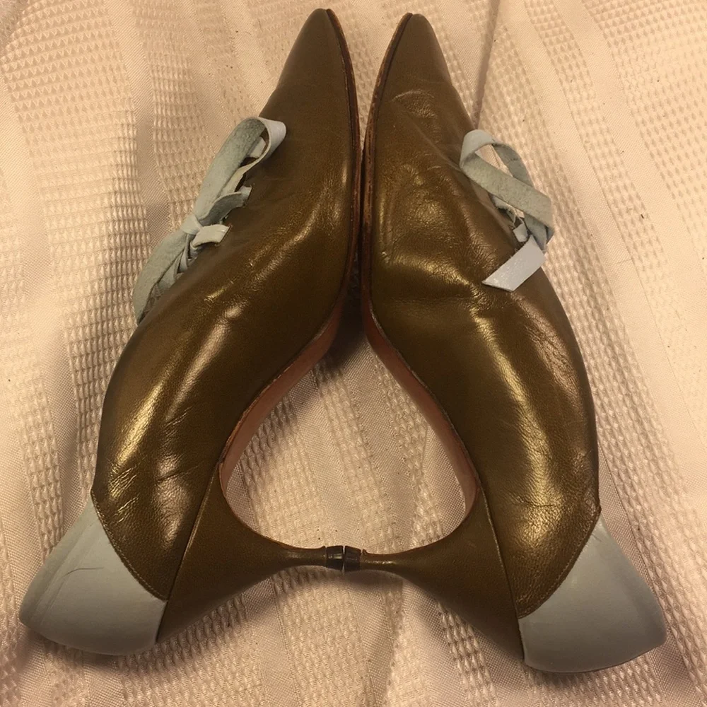 Bullocks Collegienne leather laceup 2”heel vintage
